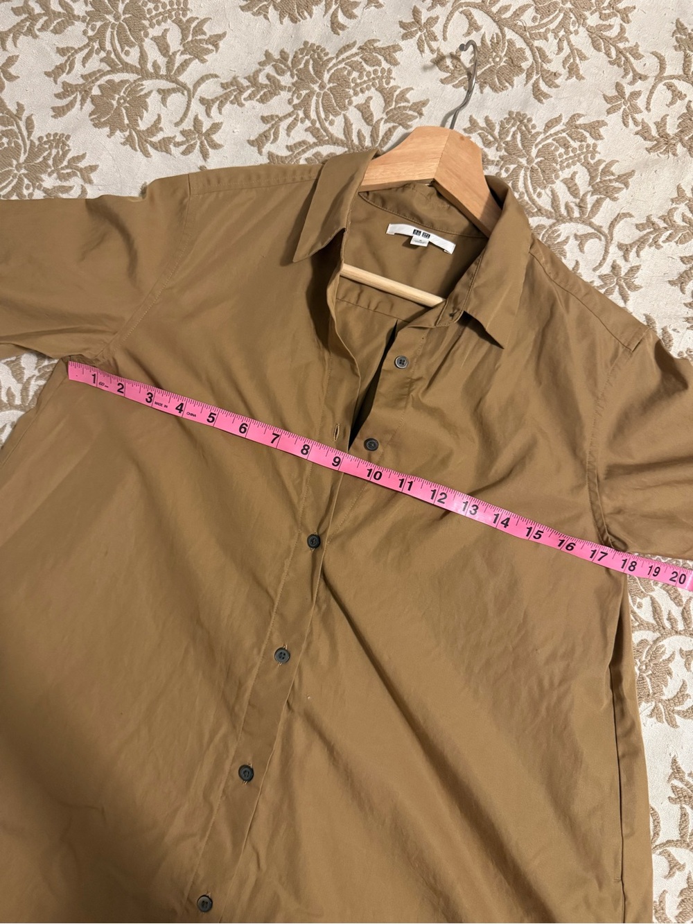 Uniqlo Camel A-Line Midi Shirt Dress - Picture 5 of 5